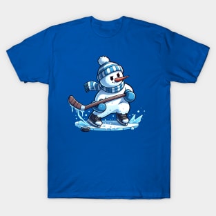 Snowman - Ice Hockey T-Shirt